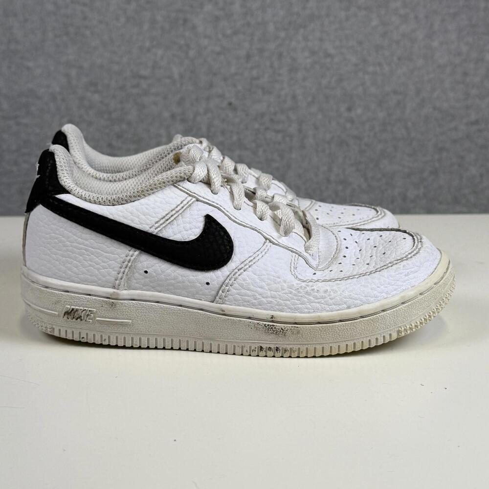 Nike Air Force 1 Low Black White Athletic Shoes Sneakers Childs 11C